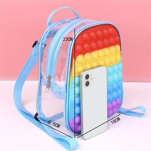 Jouet Anti-stress à 4 Boutons – Clics Colorés Avec Lumières – Compact 7,5 Cm – Bureau, Voyage