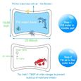 2windeal® Tapis d'eau Gonflable Centre de Jeu Mat bébé éducatif enfant requin avec boîte 66*50cm-1