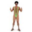 Mankini pour homme - Bikini borat maillot de bain - Vert - Nylon (80%) - élasthane (20%)-1
