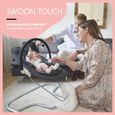 Babymoov Balancelle électrique bébé Swoon Touch - Télécommande incluse-1
