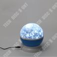 TD® LAVENT Lampe Projection Nuit Étoilée Rotative 4 LED Boule Ciel Veilleuse Enfant Chambre Bleu-1