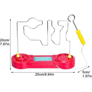 Zerodis Kit de jeu de labyrinthe électrique, Jouet d'expérience scientifique, Jeu de circuit de