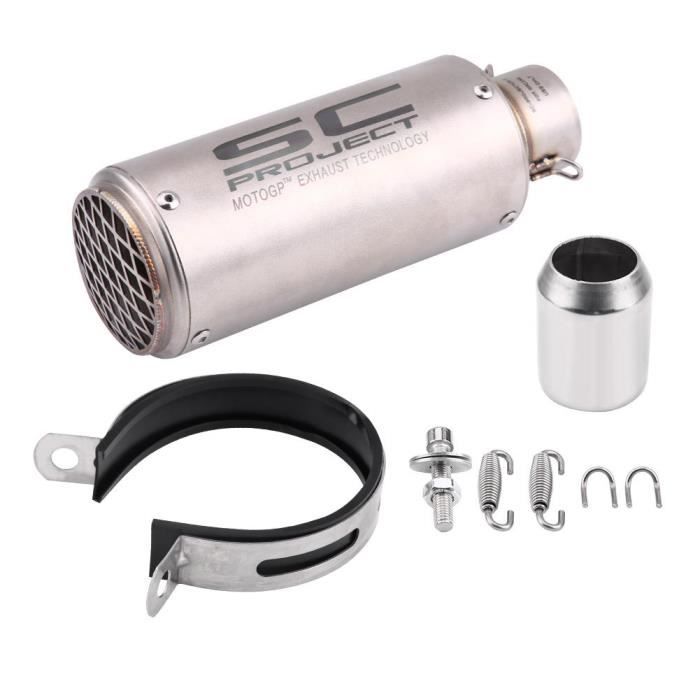 Embout D'Échappement Universel Pour Moto KJERUL 54,5 Mm - Silencieux Slip-On En Acier Inoxydable