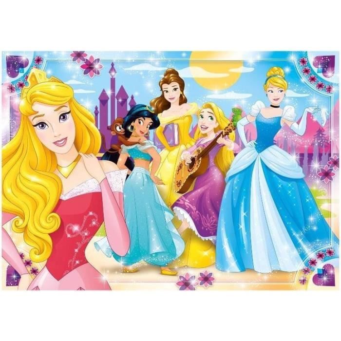 Puzzle - CLEMENTONI - Disney Princess - Maxi Supercolor - 104 pièces ...