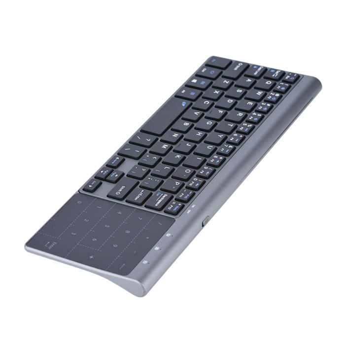 Kit clavier + souris Bluetooth QW02 - 86 touches - sans fil - bleu