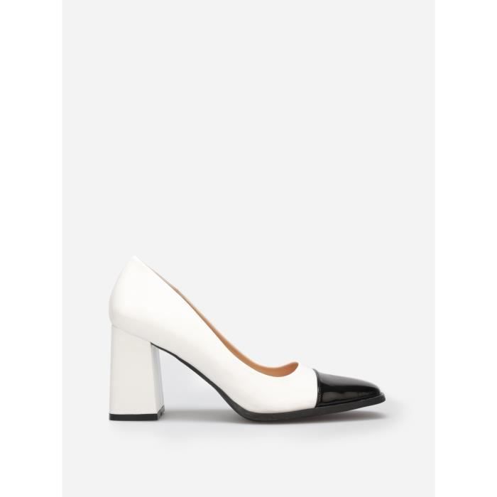Escarpin noir et blanc pas cher discount