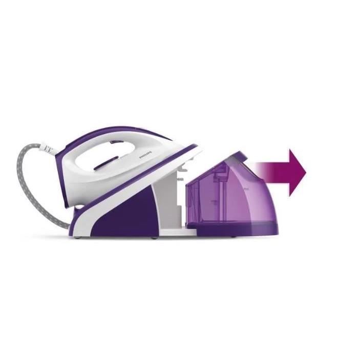 Centrale Vapeur de 1,3L 5,2 bars 2400W blanc violet Philips 
