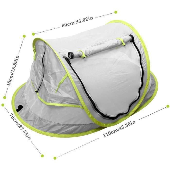 LUDI - Piscine Pop-Up Multifonction pour Bébé - Avec Tente Anti UV 50 et Filet - Protège du Vent, du Soleil et du Sable - Piscine et Tente de Plage - À