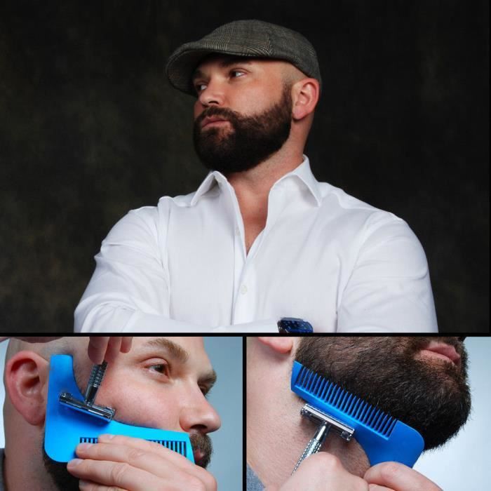 Outil de Rasage Professionnel Barbe Lignes Parfaites et Symétrie en ...