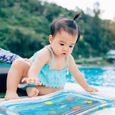 2windeal® Tapis d'eau Gonflable Centre de Jeu Mat bébé éducatif enfant requin avec boîte 66*50cm-2