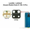 Lentille en verre + film adhésif pour Xiaomi Redmi Note 9 PRO caméra photo-2