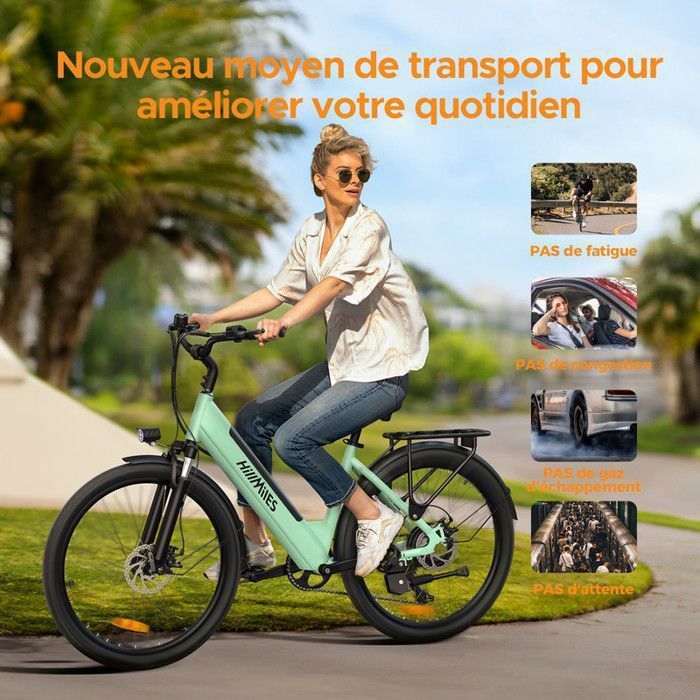 HILLMILES Milecity Vélo Électrique 26