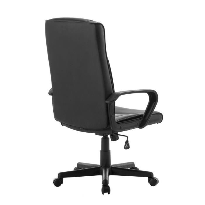 Chaise de bureau pivotant medford en velours avec hauteur ajustable et  roulettes , noir - Conforama