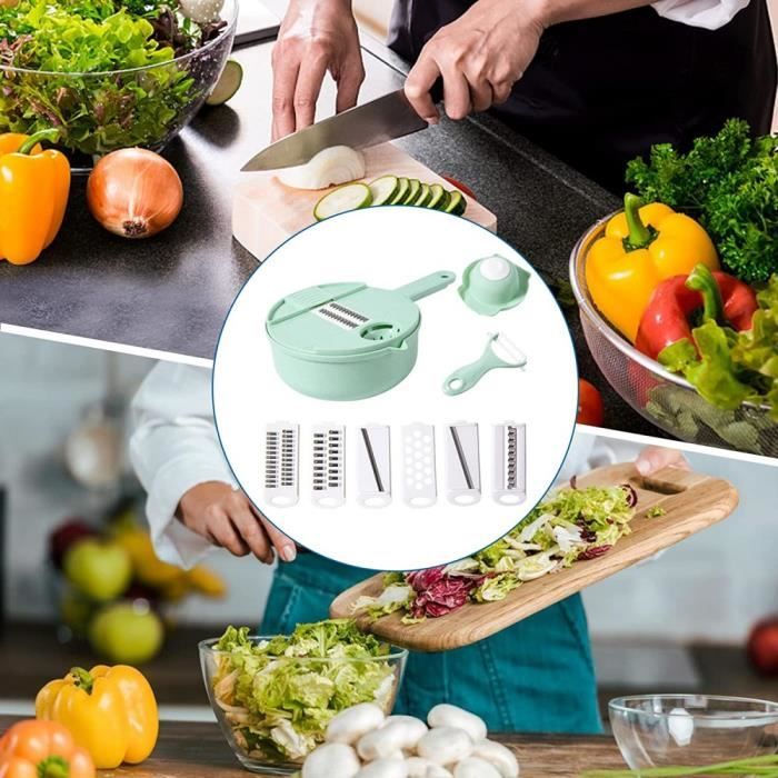 Mandoline Portative en Acier Inoxydable, Mandoline à Légumes Portable