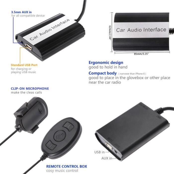 Achetez Adaptateur D'appel Mains Libres C40 Bluetooth Adaptateur
