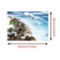 Wallpaper Sticker Mural Sol Autocollant Cotier Bleu Achat Vente Stickers HD