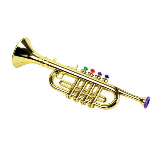 9€19 sur Trompette en corne pour enfant en ABS préscolaire musique jouet Or  - Instruments de musiques - Achat & prix