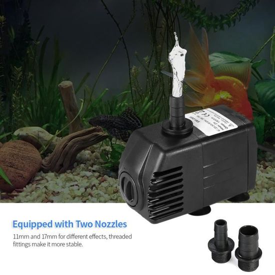 Decdeal 1500L//H 25 W Submersible Pompe à eau pour aquarium Tabletop Fontaines Bassin