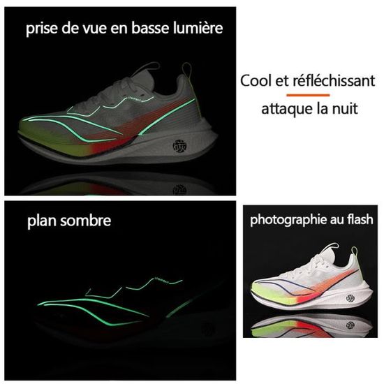 Baskets homme femme chaussures de course confortables respirantes et reflechissantes couleur Cdiscount Sport