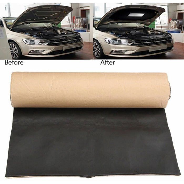 Tapis Insonorisant Voiture 10mm - 200x50cm - Auto-adhésif - Isolation Phonique Et Thermique