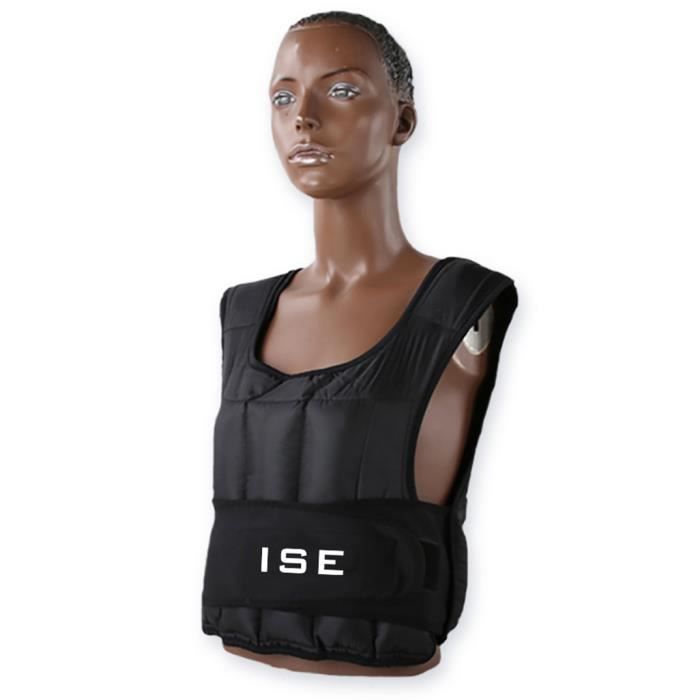 Gilet Lesté 8LBS Noir - Poids Corporel Ajustable Homme/femme - Musculation Et Training