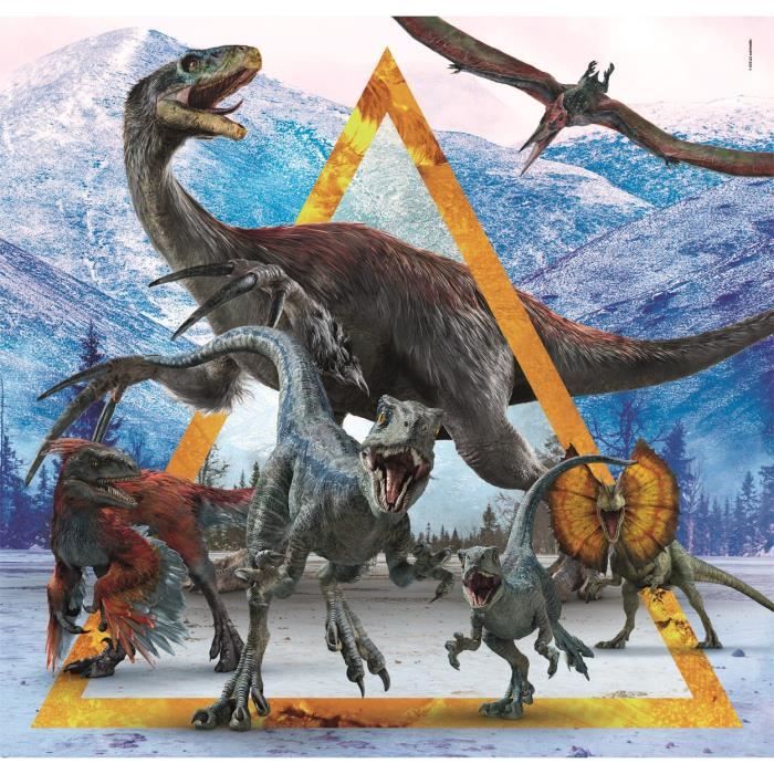 CLEMENTONI puzzle 3x48 pièces - Jurassic World - Cdiscount Jeux - Jouets