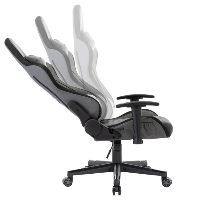 Chaise De Bureau Gamer Legend, Revêtement Synthétique Blanc Avec Led à Prix  Carrefour