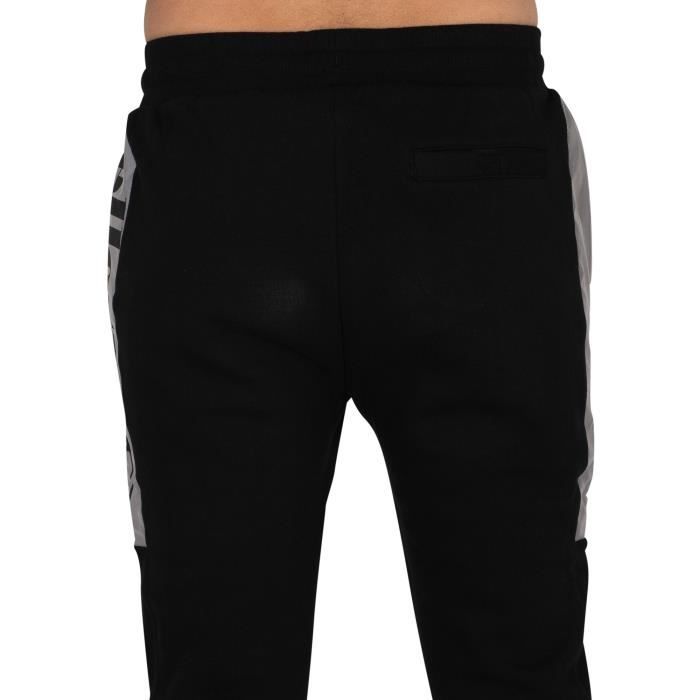 Jogging pour homme Ellesse Pleiadies Track Noir Poches ouvertes et elastiques