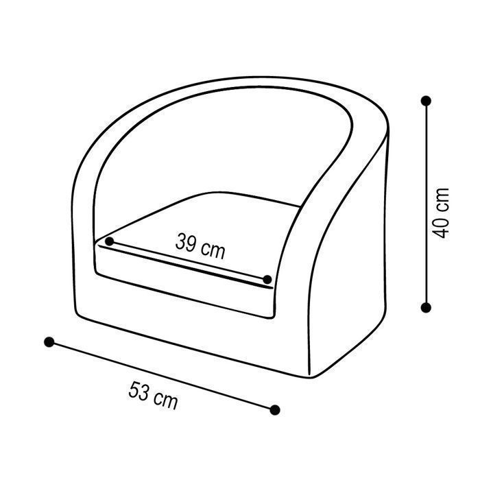 Fauteuil en mousse pour chambre enfant. Bleu. De qualité et Très confortable - Le Poisson Qui Jardine Fauteuil en mousse pour chambre enfant. Bleu. De qualité et Très confortable - Le Poisson Qui Jardine