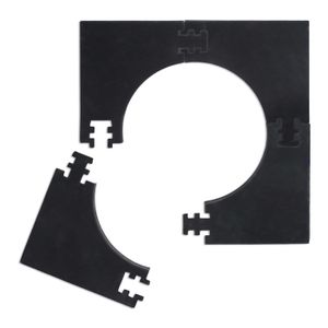 WANDGU Cible De Fléchettes Surround : Protection Murale Eva Dart Cible De Fléchettes Anneau De Protection, Anneau De Récupération Surround Pour Cible De Fléchettes De 45 Cm, Anneau Extérieur 71,5 Cm