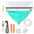 Kit de Nettoyage pour Climatiseur Mini Split, Housse de Climatiseur, Étanche, Fixation Murale, Anti-Poussière, avec Prot