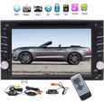 EinCar Double Din voiture navigation DVD Lecteur CD GPS 6.2 pouces écran tactile capacitif Bluetooth SWC sans fil Caméra de recul Ra-0