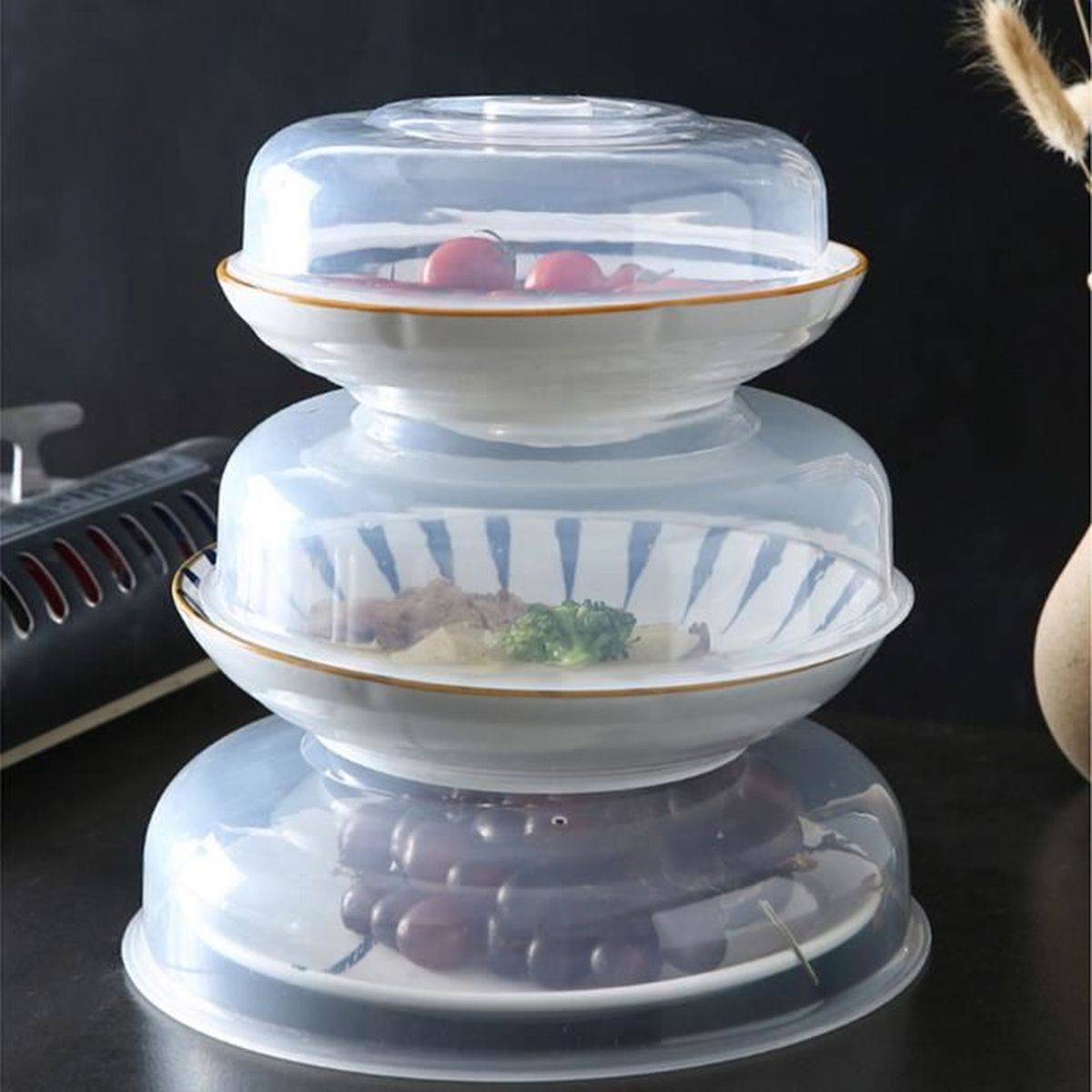 Lot De 4 Boîtes De Conservation Ello Clear Glass - Verre Trempé - Couvercles Verrouillables
