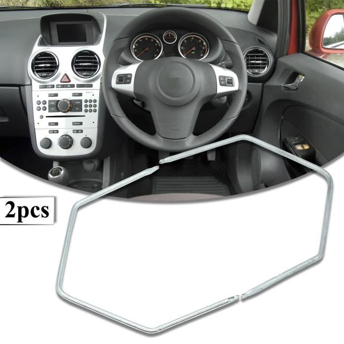 Lot De 2 Clés D'extraction Pour Autoradio Renault Trafic - 4 Trous Ronds - Acier - Neuf