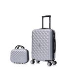 CELIMS FRANCE Valise Cabine 55x35x25cm avec Vanity | Valise CELIMS Urban 2026 | Ultra-léger | ABS | Cadenas | 4 Roues 360 | Gris