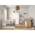 Ensemble Trio Lit bébé 60x120 + Commode 2 portes + Armoire 2 portes ARTHUR - Galipette