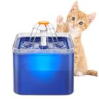 KENETUOS Fontaine à Eau pour Chat Chien 2L, Distributeur Eau pour Chat Silencieux avec Filtre Remplaçable, Bleu - KENUOS