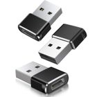 STRAßE TECH 3 X Adaptateur USB vers USB type C Femelle USB A Mâle Chargeur pour Apple Watch 7 8 9,iPhone 11 12 13 14 15 Pro Max SE,iPad Air 4 5