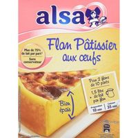 LOT DE 2 - ALSA - Préparation flan pâtissier aux œufs - paquet de 720 g