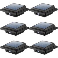 Gouttière solaire BILLION DUO avec détecteur de mouvement 40 LED - Noir - Éclairage de jardin