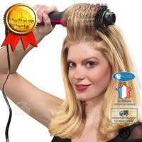 INN® Sèche cheveux et volumateur bigoudi noir Soufflant, Brosse 4-en-1 Lisse Boucle Style Cheveu Ionique- Électrique