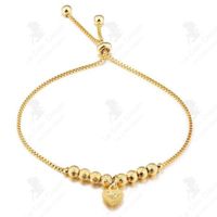 LCC® Bracelet chaîne plaqué or 18 carats pour femme avec zircone cubique ronde bijoux à breloques cadeaux pour femme Bracelet