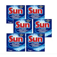 SUN CLASSIC - Sel régénérant, Lave-vaisselle 6x1 Kg