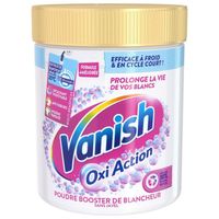 LOT DE 2 - VANISH - Oxi Action Poudre Booster De Blancheur Détachant Textile - pot de 470 g