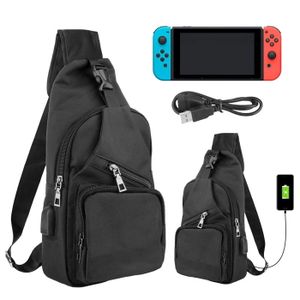 SAC À LANGER Sac à dos à bandoulière pour Nintendo Switch et Switch Lite, sac de voyage à bandoulière, étui de transport de protection