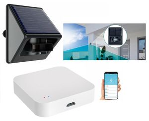 PIÈCE SÉCURITÉ MAISON Capteur de mouvement PIR solaire connecté compatible ZigBee avec passerelle wifi