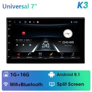 AUTORADIO K3 - autoradio Android 7 ", navigation GPS, lecteur multimédia vidéo, 2din, carplay, DVD, pour Nissan, Ki