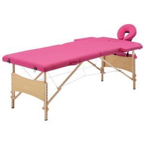 TABLE DE MASSAGE - TABLE DE SOIN Table de massage pliable lit de massage banc canape therapie cosmetique portable professionnel Shiatsu Reiki 2 zones boi