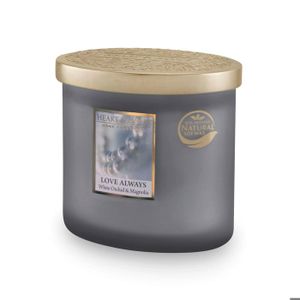 Bougie Parfumée Heart & Home – Ellipse 2 Mèches – Senteur Amour – 220g / 40h – Neuf