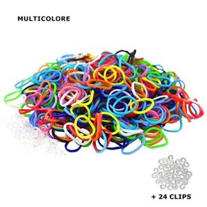 Ailysea Rainbow Loom Bands En Forme De S 580 Pièces Elastique Rainbow Loom Coloré S-Clips Fermoir Bracelet Caoutchouc Connecteurs en Plastique S-Attaches pour Bande Tissée Bracelet Mélange de Couleurs